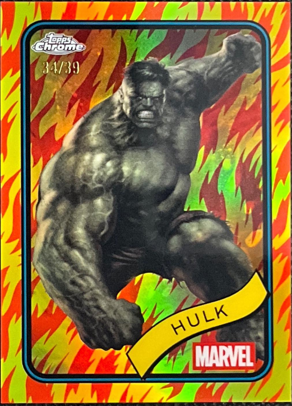 2025 Topps Chrome Hulk [Human Torch] #128 card