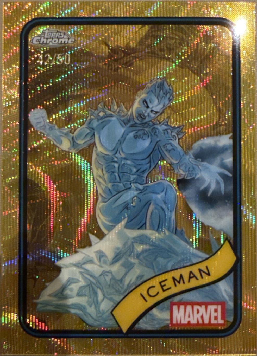 2025 Topps Chrome Iceman [Gold Wave] #179 card