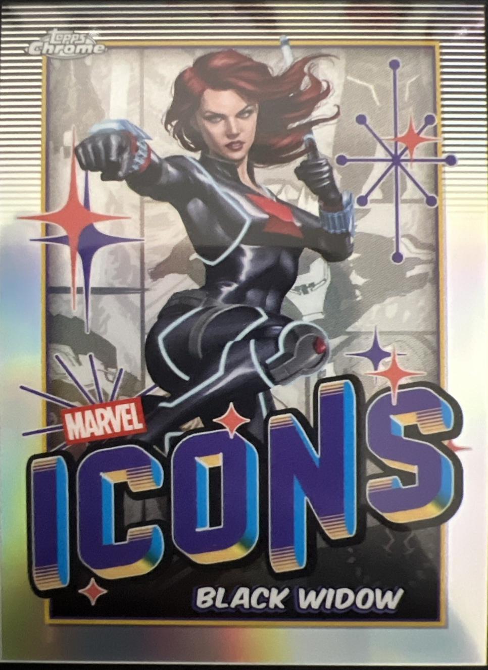 2025 Topps Chrome Icons Black Widow #MI-6 card