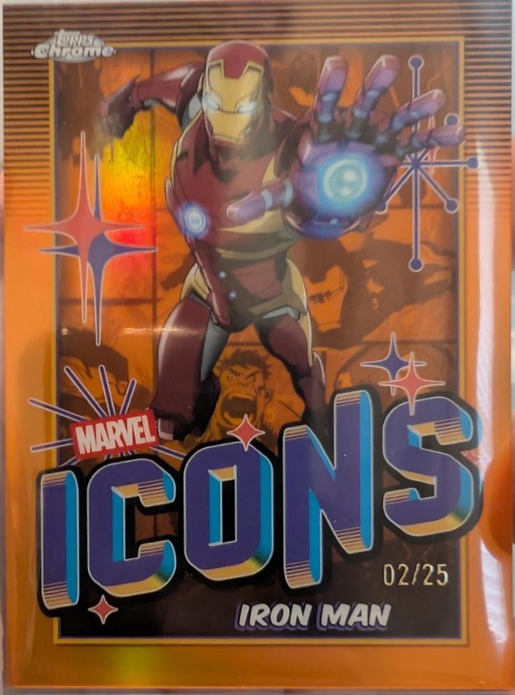 2025 Topps Chrome Icons Iron Man [Orange Refractor] #MI-7 card