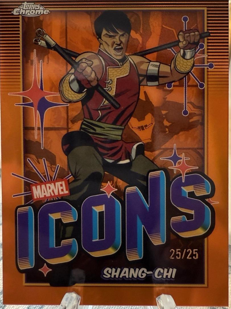 2025 Topps Chrome Icons Shang-Chi [Orange Refractor] #MI-9 card