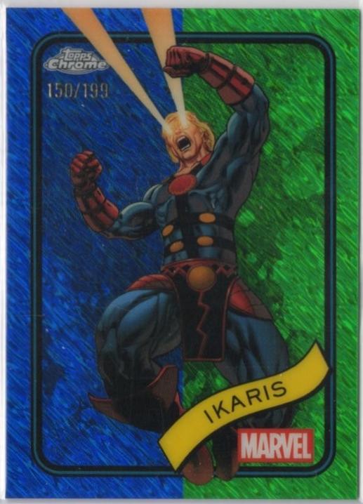 2025 Topps Chrome Ikaris [Blue Green Shimmer] #76 card