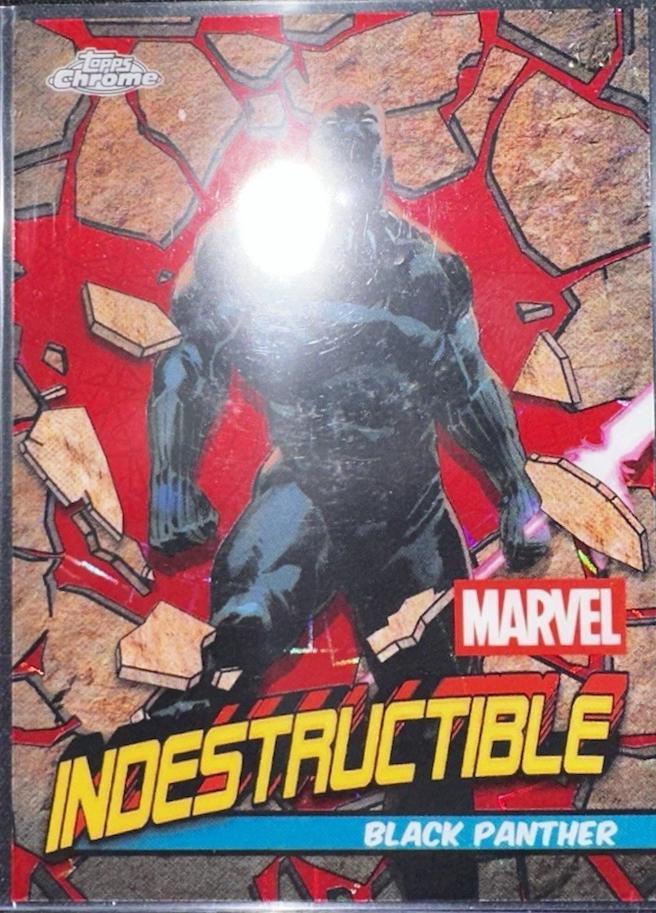 2025 Topps Chrome Indestructible Black Panther #I-4 card