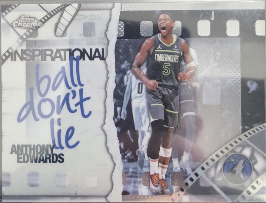 2025 Topps Chrome Inspirational Anthony Edwards #IP-5 card