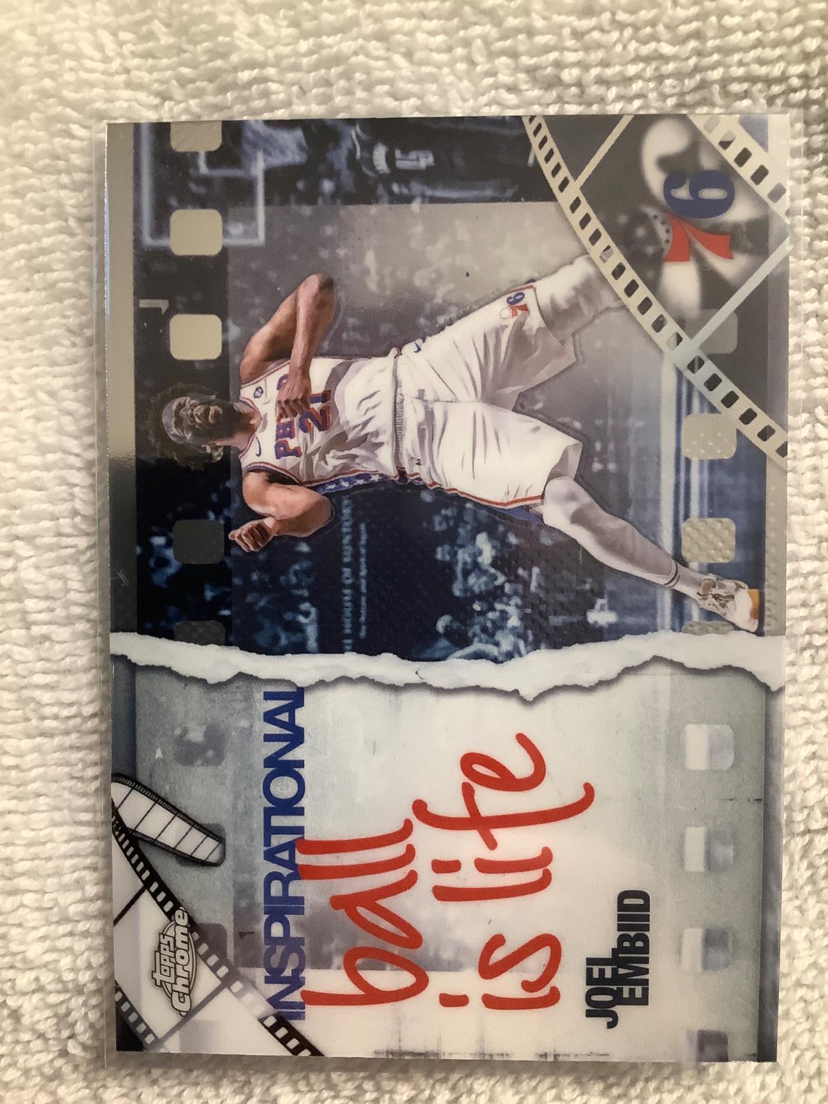 2025 Topps Chrome Inspirational Joel Embiid #IP-10 card