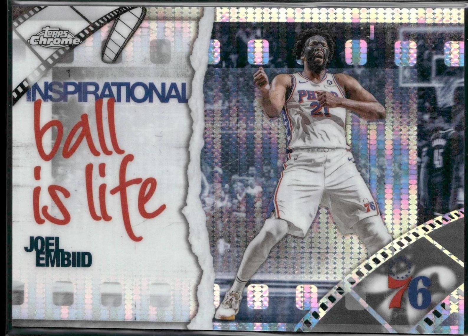 2025 Topps Chrome Inspirational Joel Embiid [Pulsar Refractor] #IP-10 card