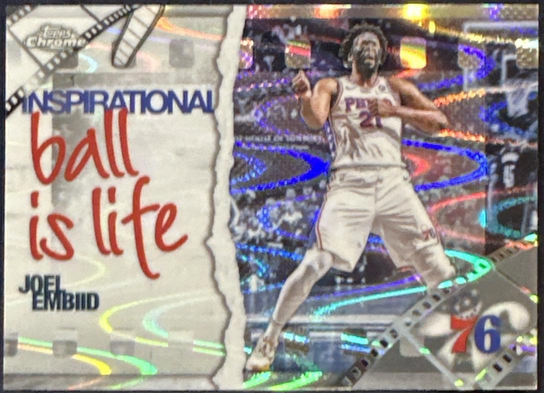 2025 Topps Chrome Inspirational Joel Embiid [Refractor] #IP-10 card