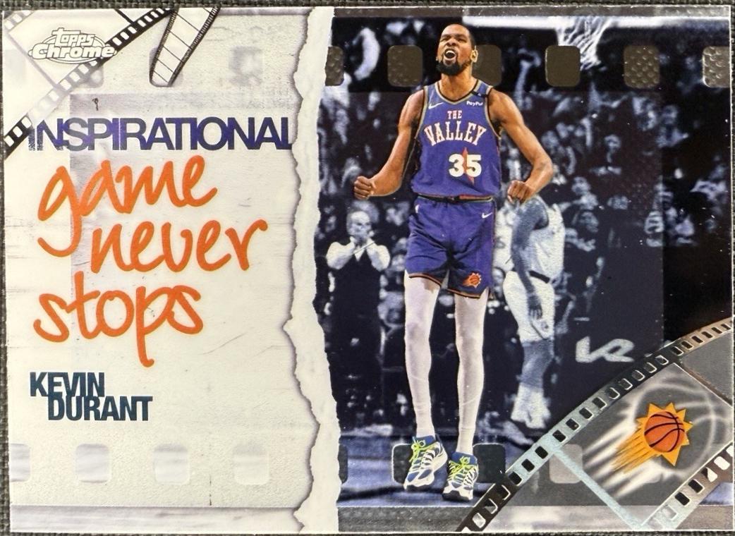 2025 Topps Chrome Inspirational Kevin Durant #IP-4 card