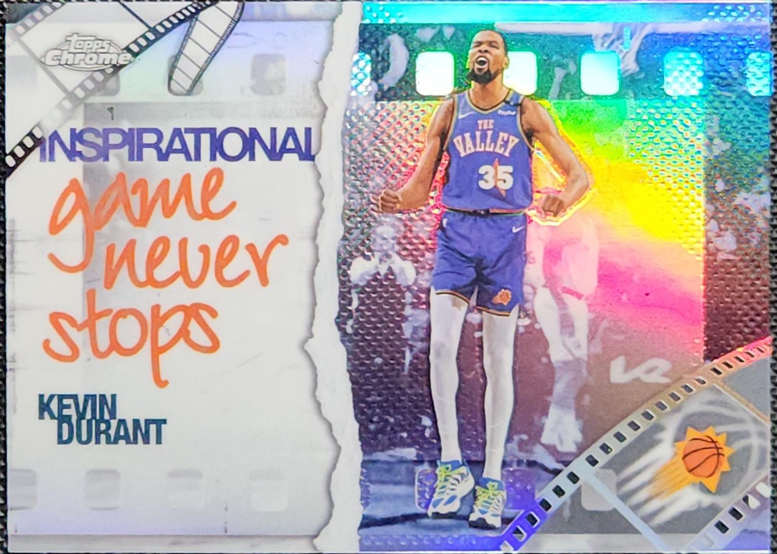 2025 Topps Chrome Inspirational Kevin Durant [Refractor] #IP-4 card