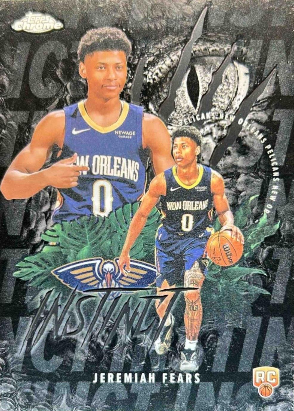 2025 Topps Chrome Instinct Jeremiah Fears #INS-17 card