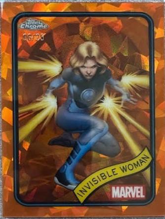 2025 Topps Chrome Invisible Woman [Orange Sapphire] #174 card