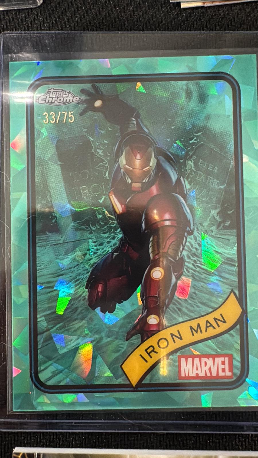 2025 Topps Chrome Iron Man [Aqua Sapphire] #1 card
