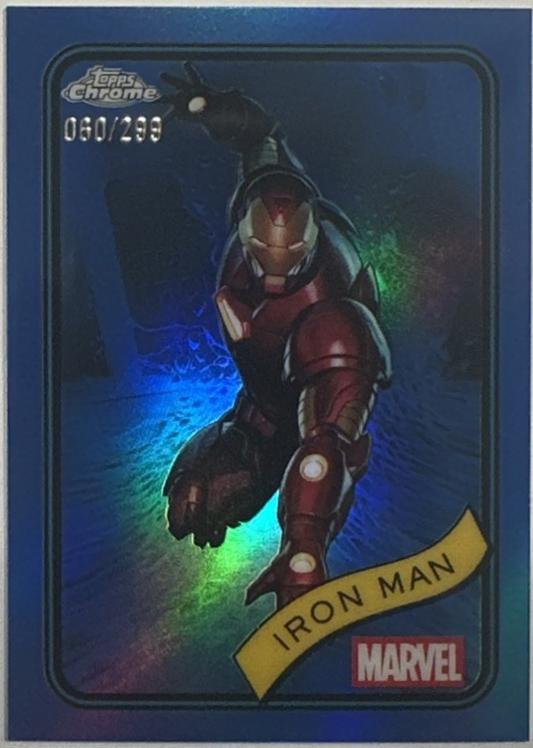 2025 Topps Chrome Iron Man [Blue] #1 card