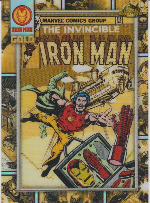2025 Topps Chrome Iron Man Gold IM Iron Man #IM-4 card