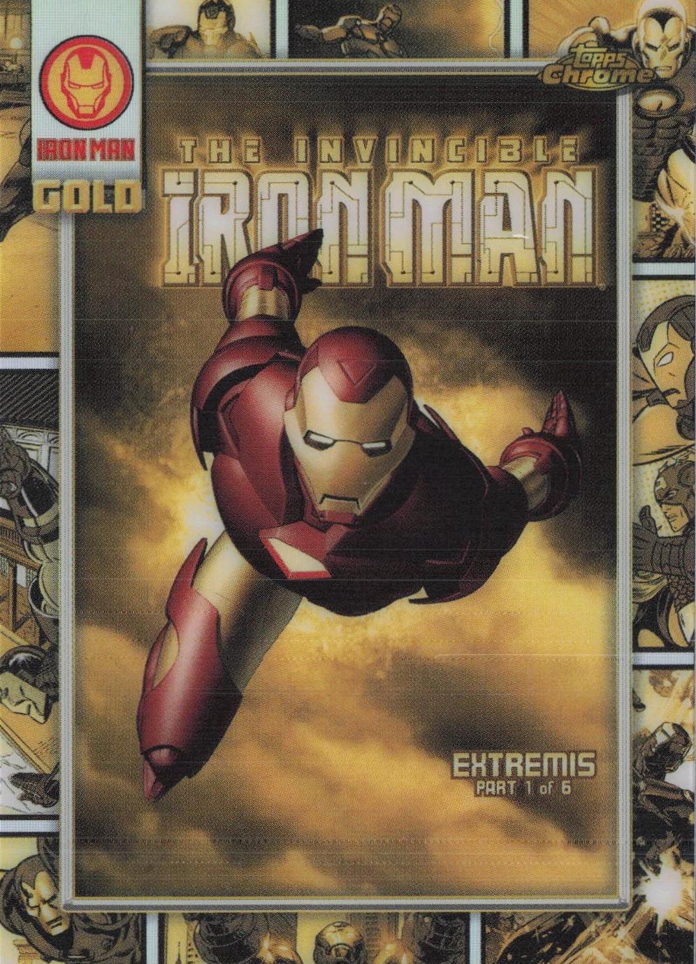 2025 Topps Chrome Iron Man Gold IM Iron Man #IM-7 card