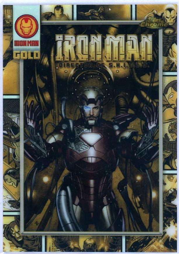 2025 Topps Chrome Iron Man Gold IM Iron Man #IM-9 card