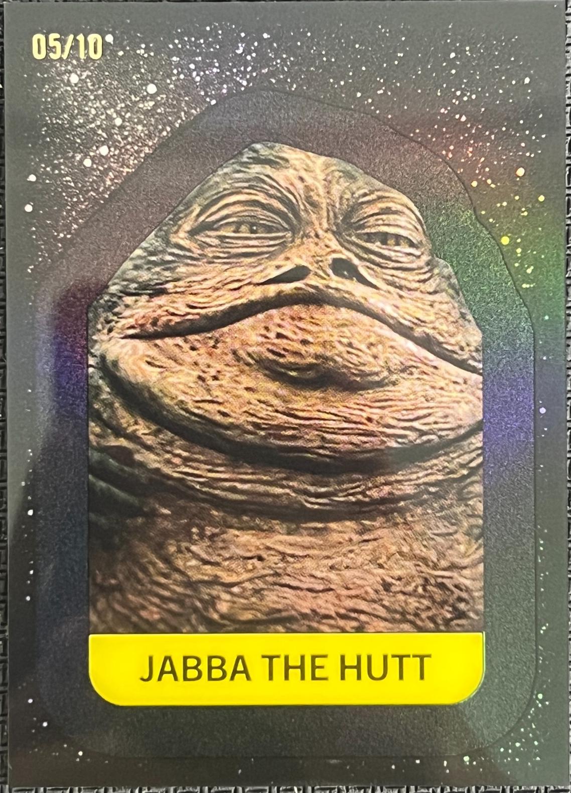 2025 Topps Chrome Jabba The Hutt [Black Sapphire] #62 card