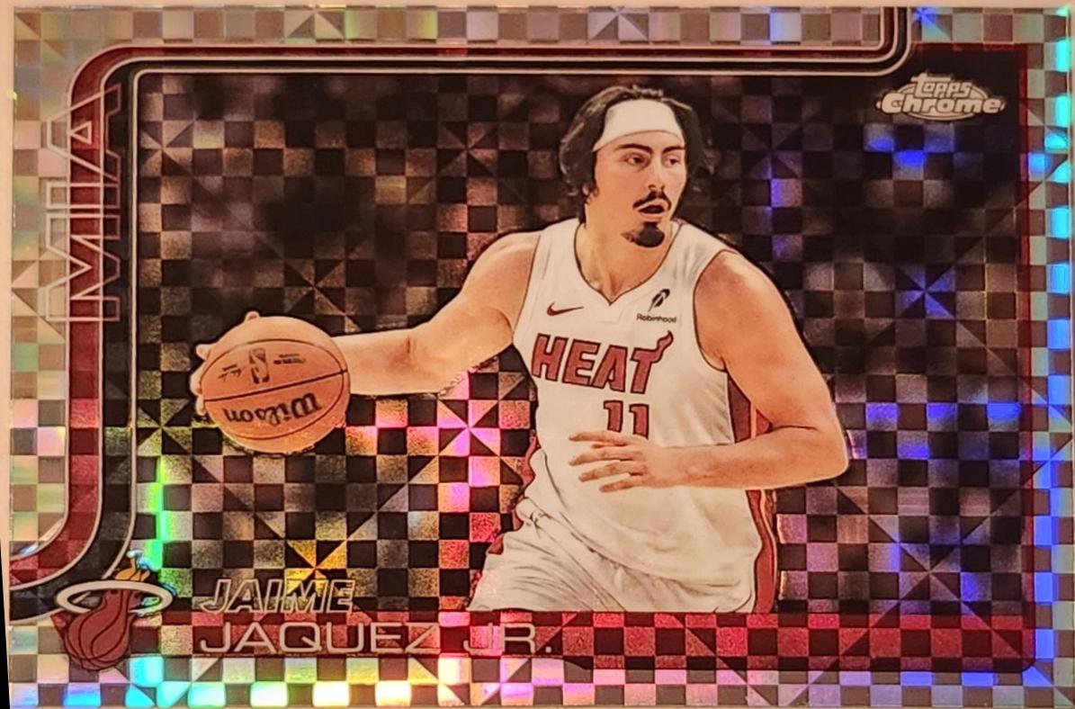 2025 Topps Chrome Jaime Jaquez Jr. [X-Fractor] #161 card