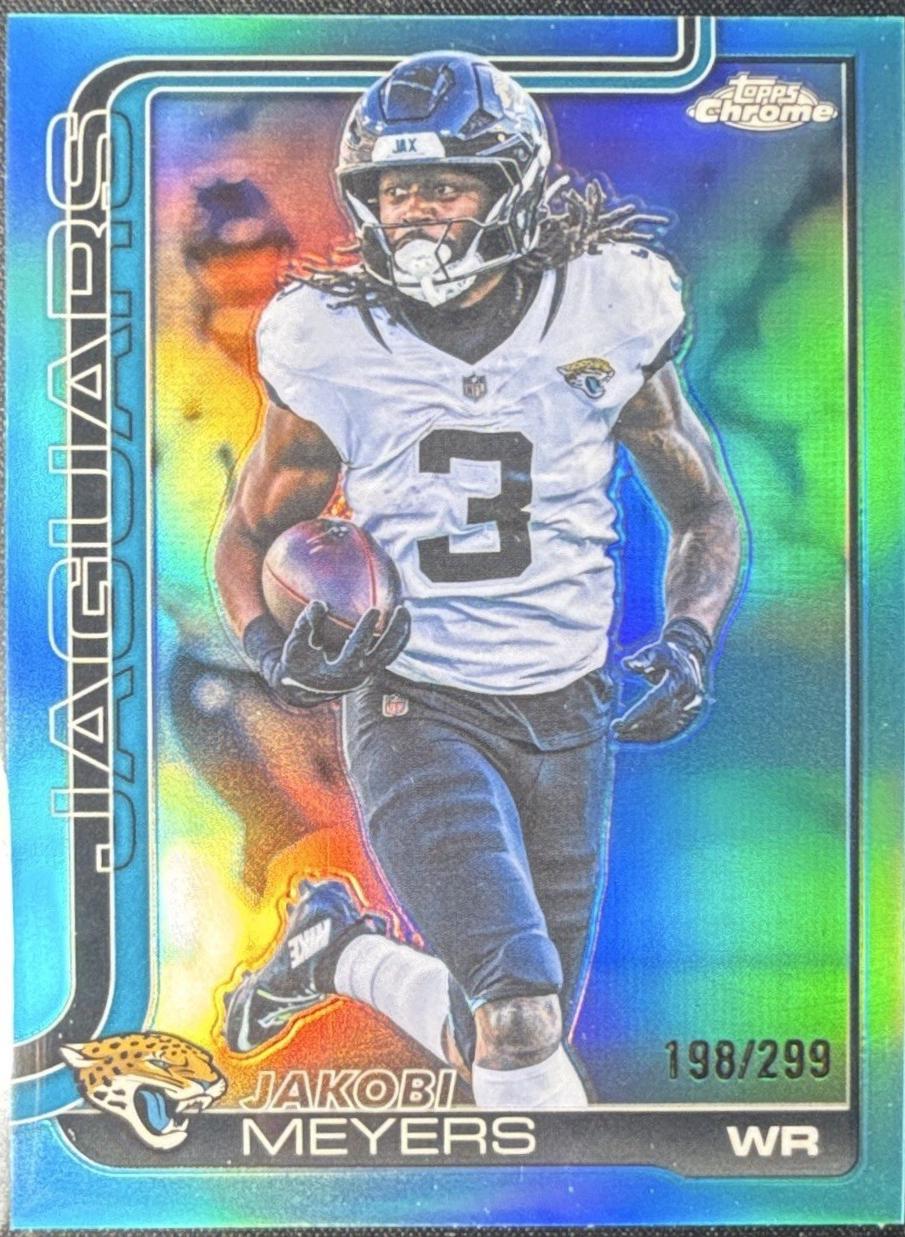 2025 Topps Chrome Jakobi Meyers [Teal Refractor] #176 card