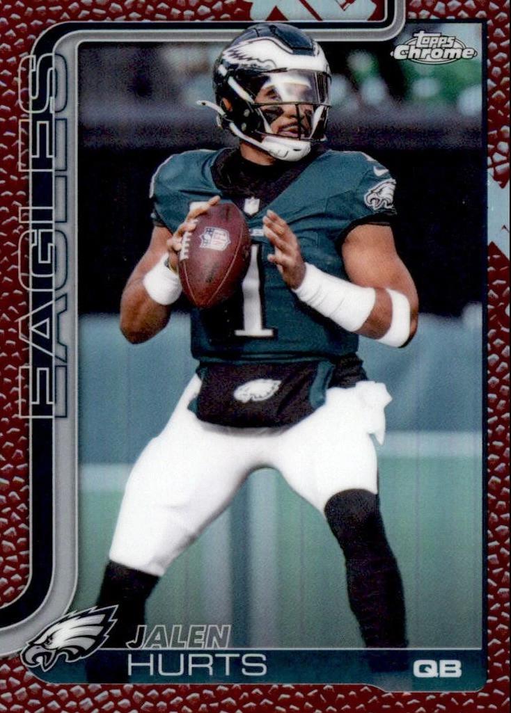 2025 Topps Chrome Jalen Hurts [Leather] #247 card