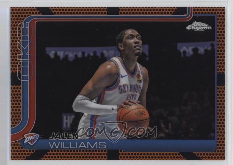2025 Topps Chrome Jalen Williams [Basketball Refractor] #187 card