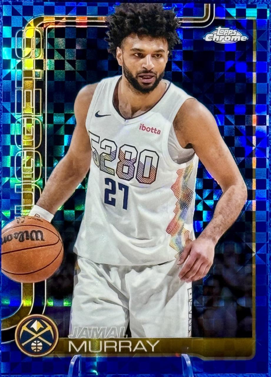 2025 Topps Chrome Jamal Murray [Blue X-Fractor] #55 card