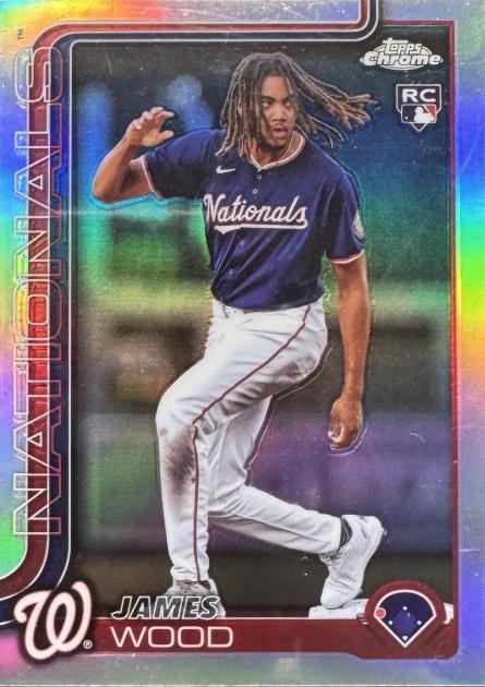 2025 Topps Chrome James Wood [Image Variation] #132 card