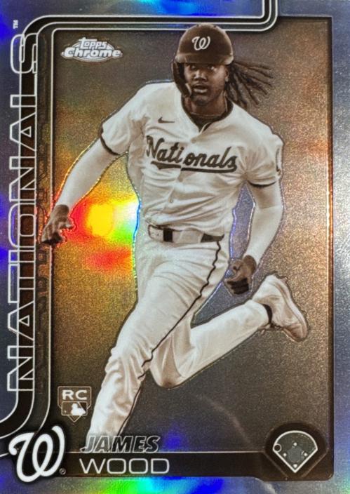 2025 Topps Chrome James Wood [Sepia] #132 card