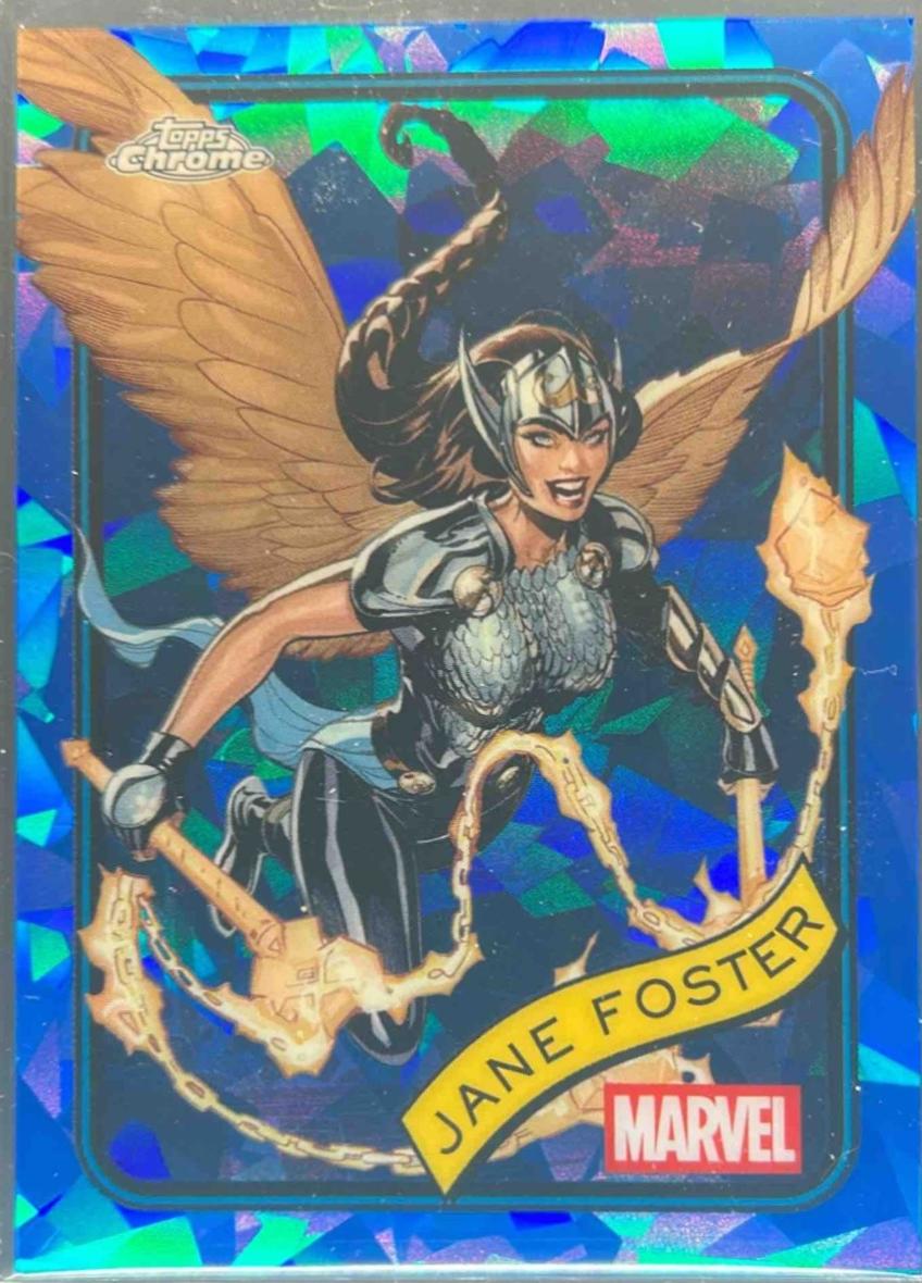 2025 Topps Chrome Jane Foster [Sapphire] #90 card