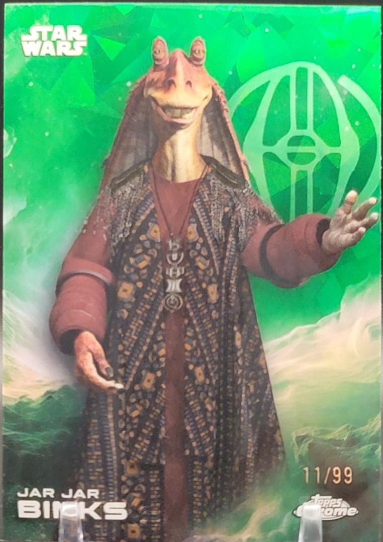 2025 Topps Chrome Jar Jar Binks [Green Sapphire] #63 card
