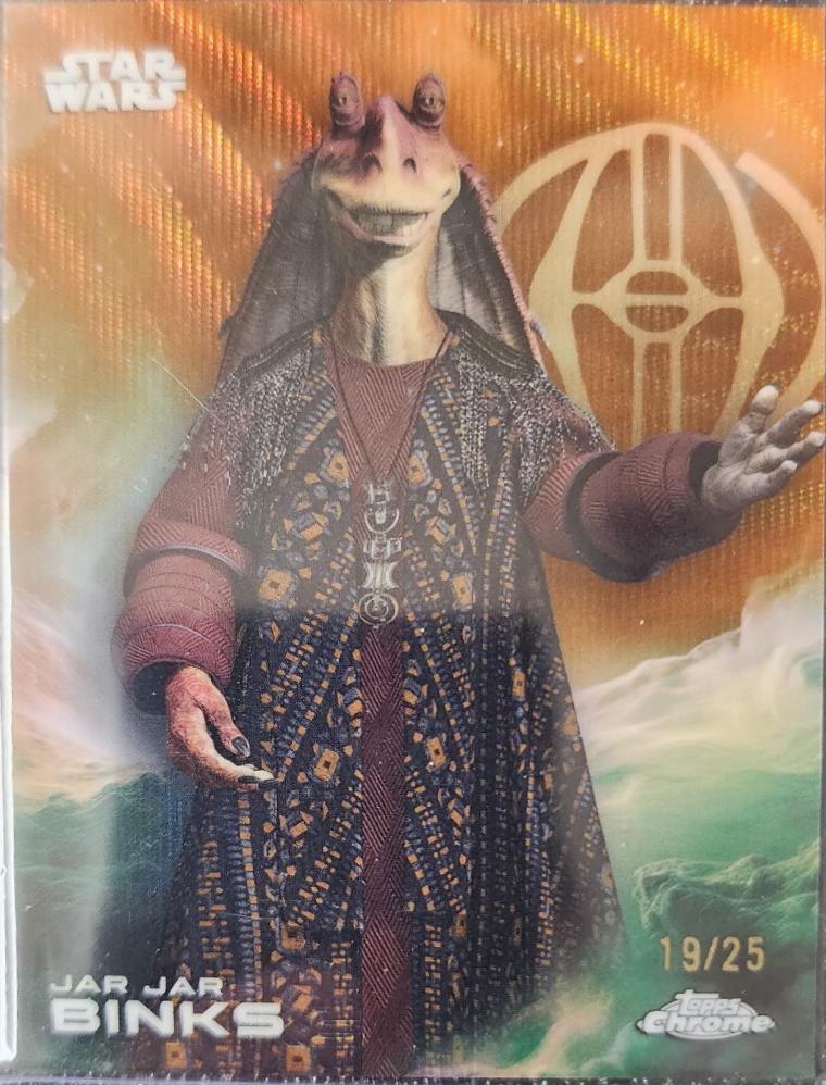 2025 Topps Chrome Jar Jar Binks [Orange Orange] #63 card