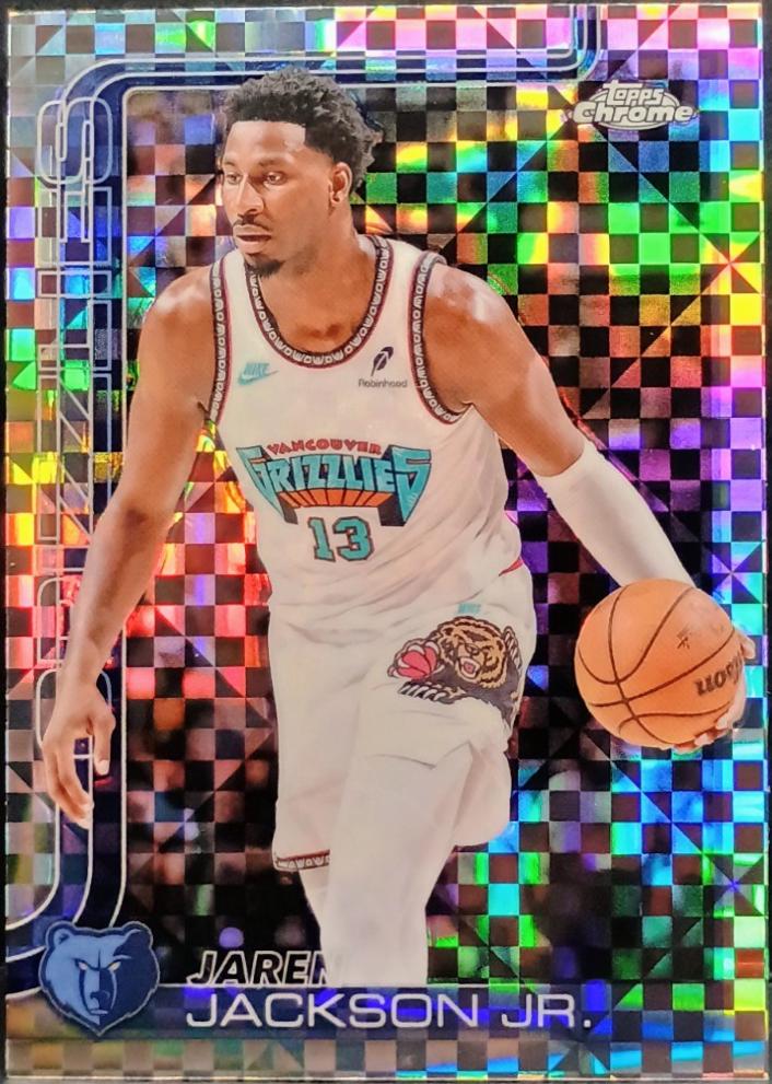 2025 Topps Chrome Jaren Jackson Jr. [X-Fractor] #163 card