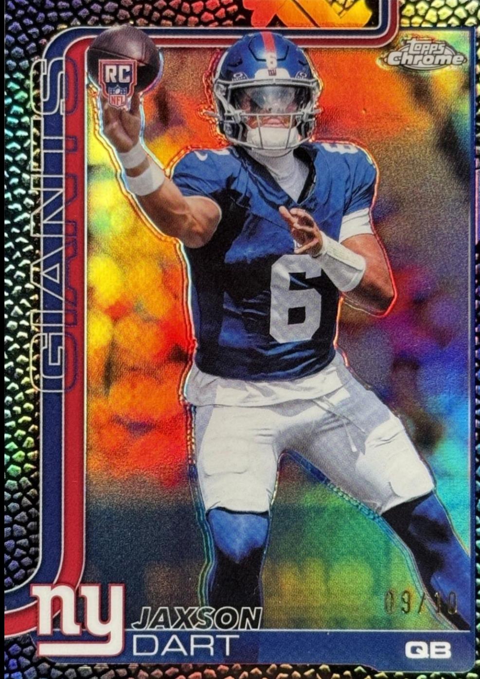 2025 Topps Chrome Jaxson Dart [Leather Black] #306 card