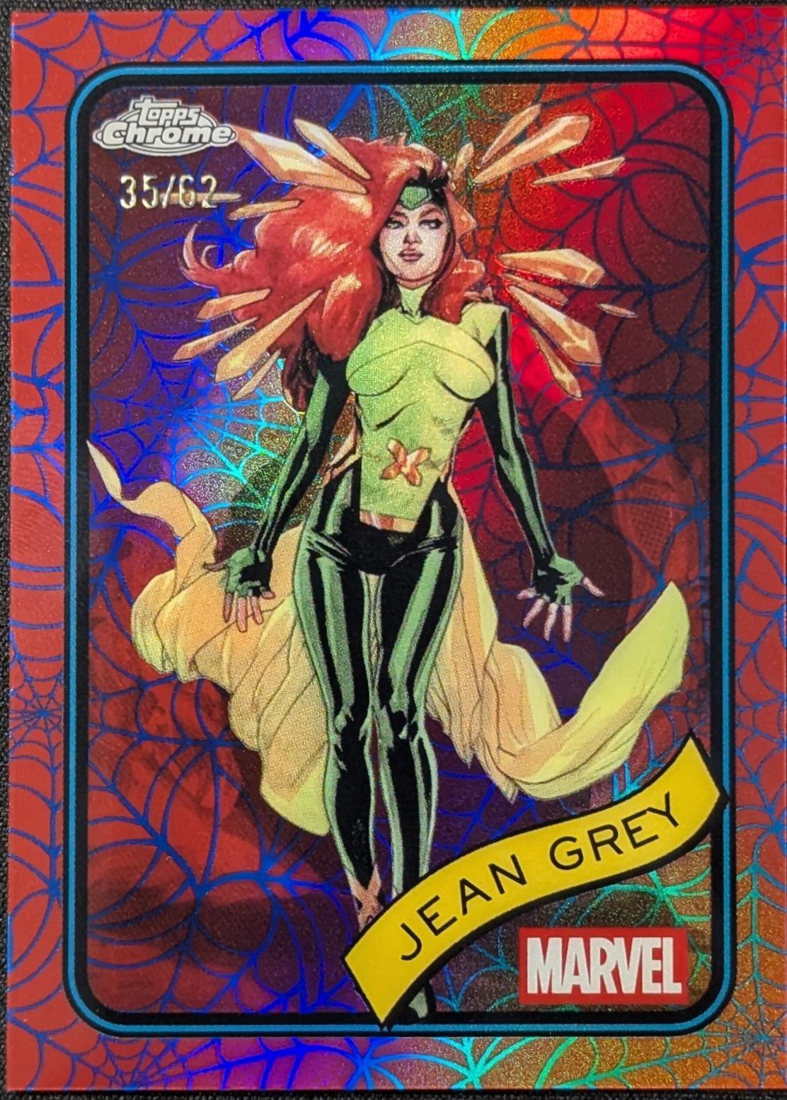 2025 Topps Chrome Jean Grey [Blue Red Web] #94 card