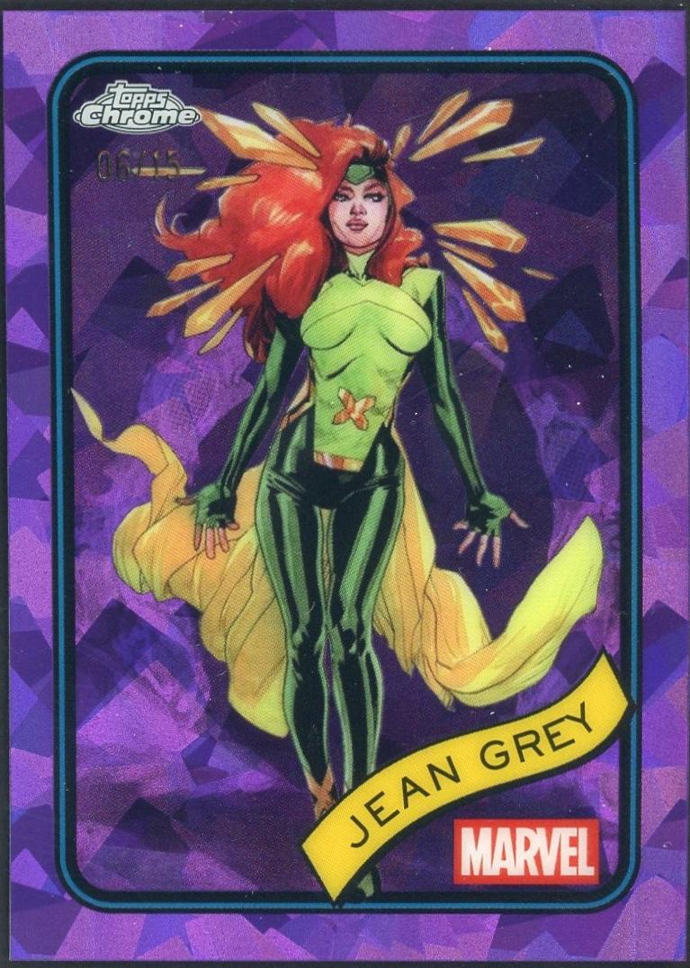 2025 Topps Chrome Jean Grey [Purple Sapphire] #94 card