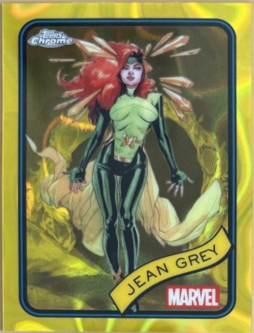 2025 Topps Chrome Jean Grey [Yellow Lava] #94 card