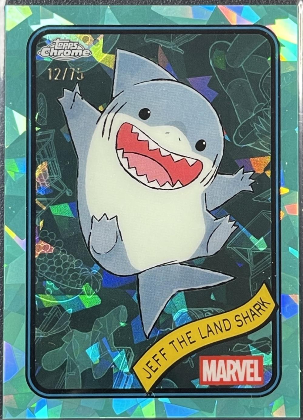 2025 Topps Chrome Jeff THE LAND Shark [Aqua Sapphire] #156 card