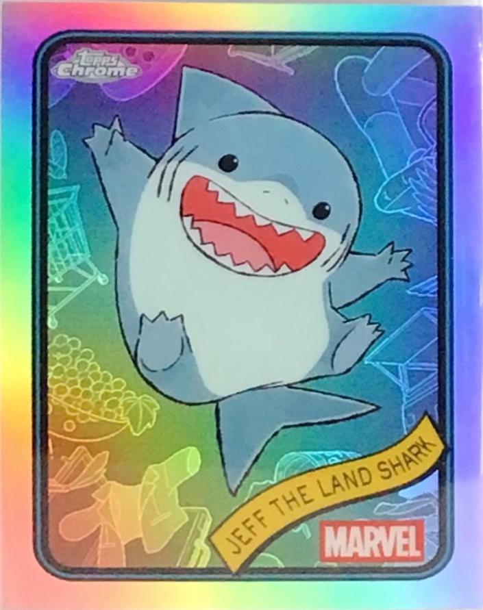 2025 Topps Chrome Jeff the Land Shark [Refractor] #156 card