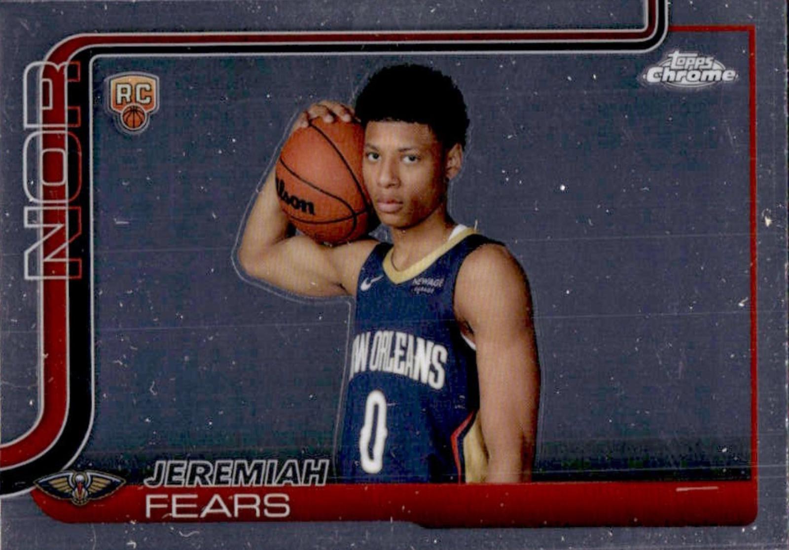 2025 Topps Chrome Jeremiah Fears [Image Variation] #257 card