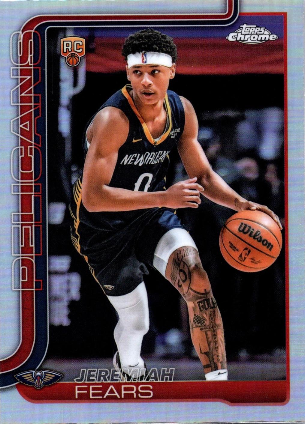 2025 Topps Chrome Jeremiah Fears [Refractor] #257 card