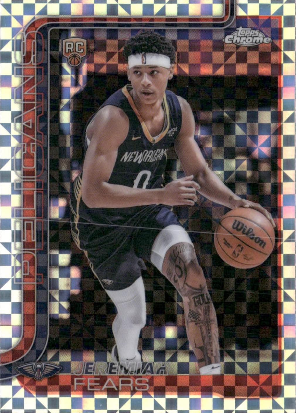 2025 Topps Chrome Jeremiah Fears [X-Fractor] #257 card