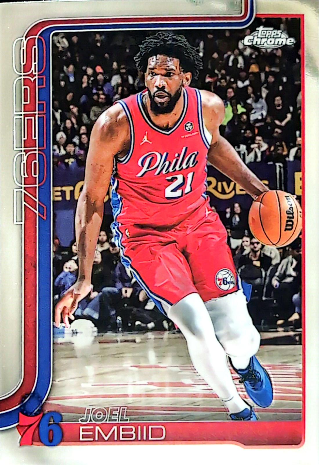 2025 Topps Chrome Joel Embiid #149 card