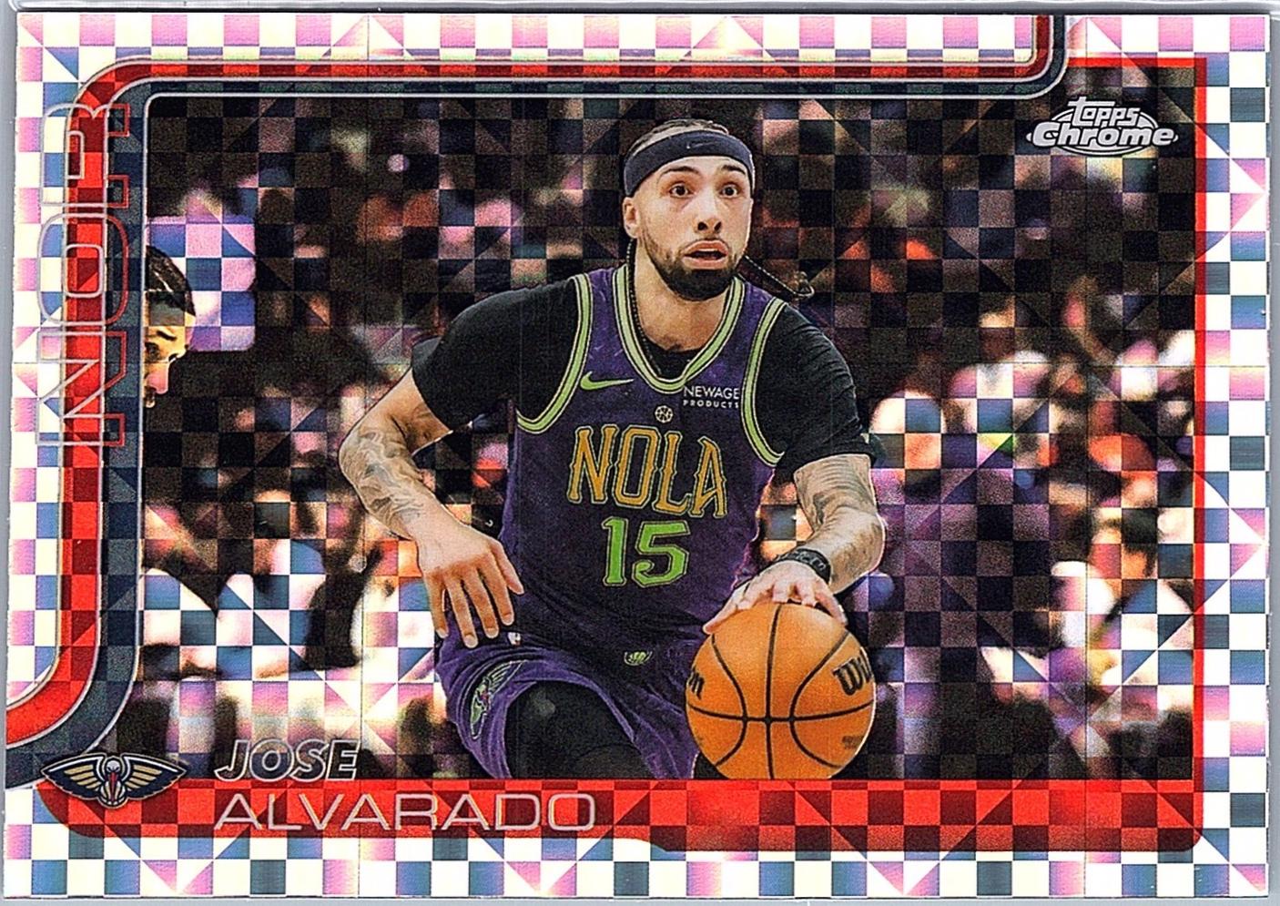 2025 Topps Chrome Jose Alvarado [X-Fractor] #144 card