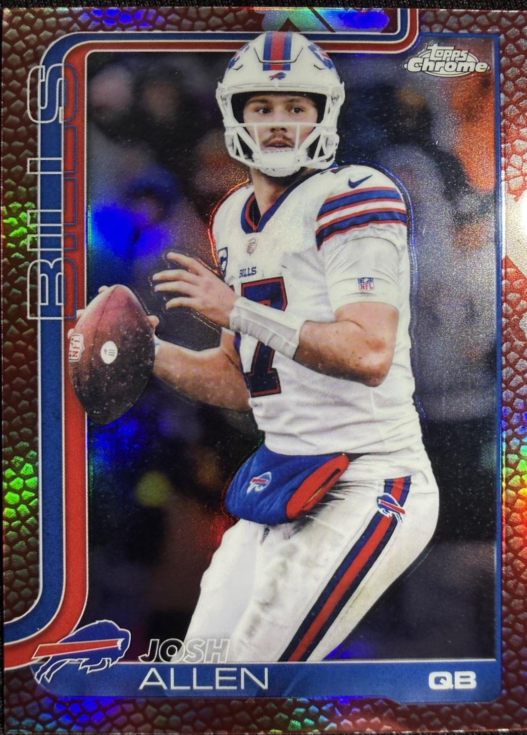 2025 Topps Chrome Josh Allen [Leather] #34 card