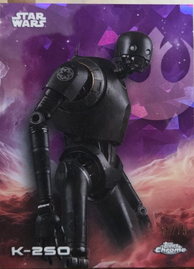 2025 Topps Chrome K-2SO [Purple Sapphire] #67 card