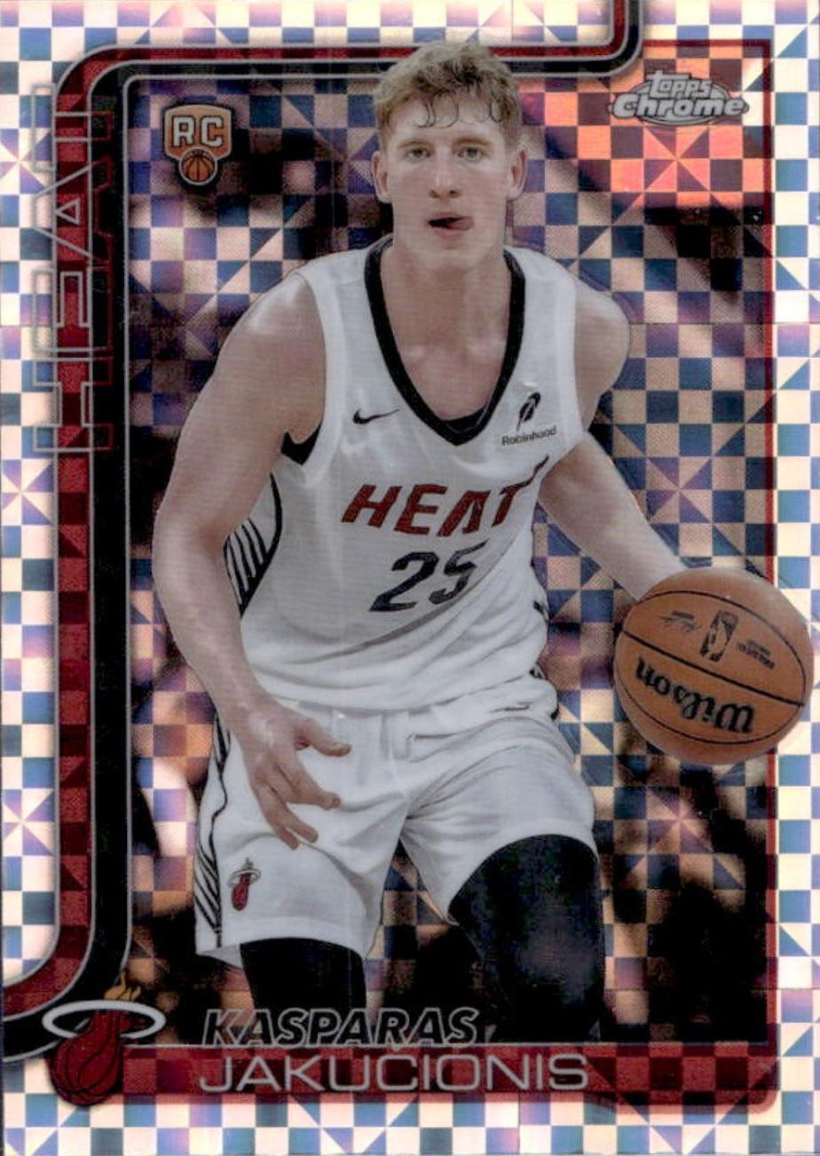 2025 Topps Chrome Kasparas Jakucionis [X-Fractor] #270 card
