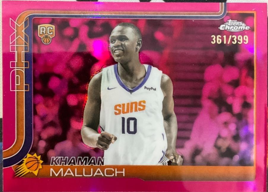 2025 Topps Chrome Khaman Maluach [Magenta Refractor] #260 card