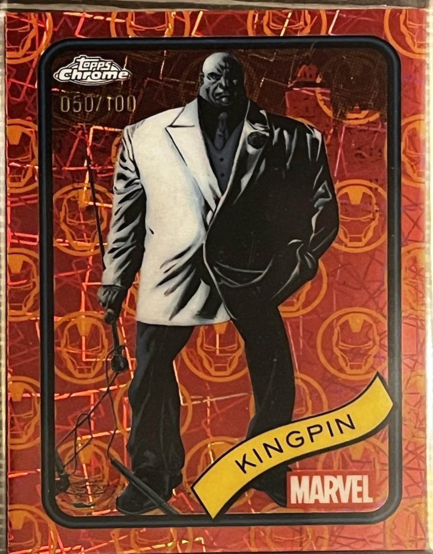 2025 Topps Chrome Kingpin [Red Gold Lazer] #164 card