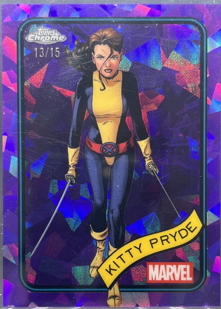 2025 Topps Chrome Kitty Pryde [Purple Sapphire] #188 card