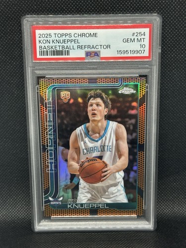 2025 Topps Chrome Kon Knueppel [Basketball Refractor] #254 card